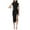 Black, variant on TSADFHJI Leather Skirts for Women Women's Spring and Summer Fashion Knitted Long Skirt Split Sexy Wrap Slim Fit Dress Casual Dress S Black