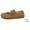 #051-Coffee, variant on Roncen Women's Casual Fashion Slip-On Flats - Comfortable Round Toe Ballet Shoes with Two Buckles, Low Heel and Shallow Cut for Daily Wear