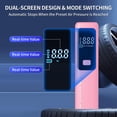 thumbnail image 4 of Car Tire Air Pump Portable, 150PSI Cordless Tire Inflator with Digital Pressure Gauge, Auto Shut Off, 3X Faster Inflation, Air Compressor for Car Tires, Motorcycle, Bike, Ball, Pink, 4 of 7