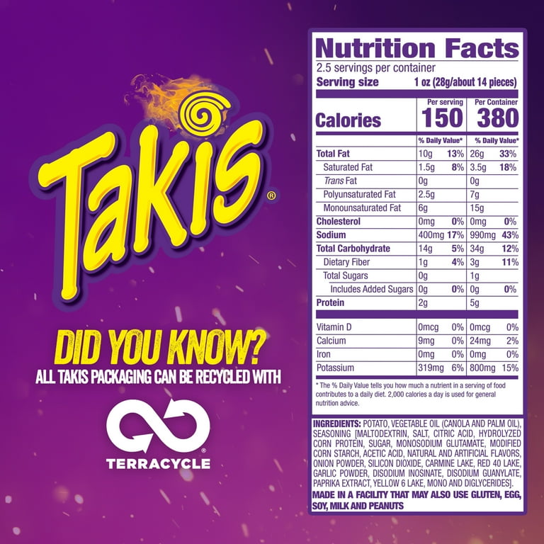 Takis Fuego Waves, Crunchy Variety Party Snacks, Hot Chili Pepper