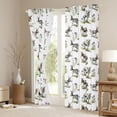 thumbnail image 3 of Erosebridal Wild Donkey Blackout Curtains Set of 2 (52x84 Each),Rustic Plant Flowers Window Curtains For Boys Teens, 3 of 7