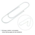 thumbnail image 4 of Uxcell Paper Clips 3.9 Inch Vinyl Coated for Office Home White Count 20, 4 of 6