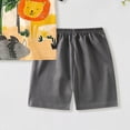thumbnail image 6 of Linfrsh Toddler Baby Boys Summer Outfits Short Sleeve Cartoon Print T-Shirt Tops & Shorts Sets 2Pcs Cute Baby Boys Cotton Summer Clothes For 1t 2t 3t 4t(Grey,12-18 Months), 6 of 6