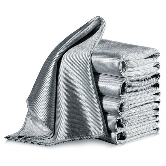 LELE LIFE 6Pcs Microfiber Cleaning Cloth for Glass, Lint Free Streak Free, 16×16in, Glass Polishing Cloth Microfiber Towels for Cars Window Mirror Stainless Steel