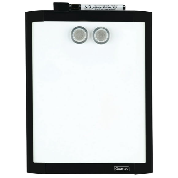 Quartet Magnetic Dry Erase Whiteboard, 8 1/2" x 11", Black Frame (MHOW8511-BK)