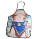 thumbnail image 5 of Delantal divertido de poliéster dacrón para barbacoa, cocina, fiestas en casa, babero Guerrero, 5 of 6