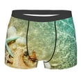 thumbnail image 3 of Haiem Starfish And Seashell Men's Boxer Briefs, Every Day Comfort Stretch Cotton Moisture-Wicking Underwear-Small, 3 of 8