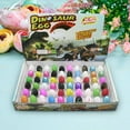 thumbnail image 2 of MXTPOV 60pcs Small Hatching Dinosaur Eggs for Party Favors, Easter Basket Stuffers Classroom Carnival Prizes Bulk Pinata Fillers Novelty Grow in Water Dino Eggs with Toys, 2 of 4
