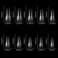 thumbnail image 2 of Acrylic Artificial Nails Tips Half Matte Full Covers False Nails,Half Covers Fake Nails Pre-File 100Pcs, 2 of 7