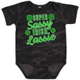thumbnail image 3 of Inktastic Super Sassy Irish Lassy with Green 4 Leaf Clovers Boys or Girls Baby Bodysuit, 3 of 5