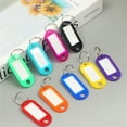 thumbnail image 6 of WINDLAND 50x Keyring Tags Keys Tags Name Tags Identifiers-ID Tags Multifunctional Keychain Label Tags with Ring and Label Window, 6 of 21