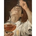 thumbnail image 3 of Carracci, Annibale 20x24 Black Modern Framed Museum Art Print Titled - Boy Drinking, 3 of 5