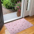 thumbnail image 2 of Red Strawberry Plants Flower Pink Pattern Door Rugs,Washable Non Slip Door Mats Indoor,Decorative Door Mats,Entry Mat Indoor for Entrance,Bedroom,Kitchen,Bathroom,17"x30", 2 of 6