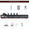thumbnail image 3 of SK300 Live Sound Card External Voice Changer Audio Mixer Built-in Rechargeable Battery Multiple Sound Effects for Live Streaming Music Recording Smartphone Computer Game, 3 of 7
