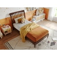 thumbnail image 3 of AFI Orleans Twin Solid Wood Low Profile Sleigh Platform Bed, Walnut, 3 of 13