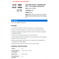 thumbnail image 2 of Rear Brake Pad Set - Compatible with 2007 - 2014 Cadillac Escalade ESV 2008 2009 2010 2011 2012 2013, 2 of 2