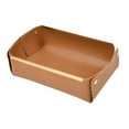 thumbnail image 1 of GROWTH TANK Desktop Vanity Tray Storage Home Living Room Drawer Key Phone Wallet Box Case Brown, 1 of 9