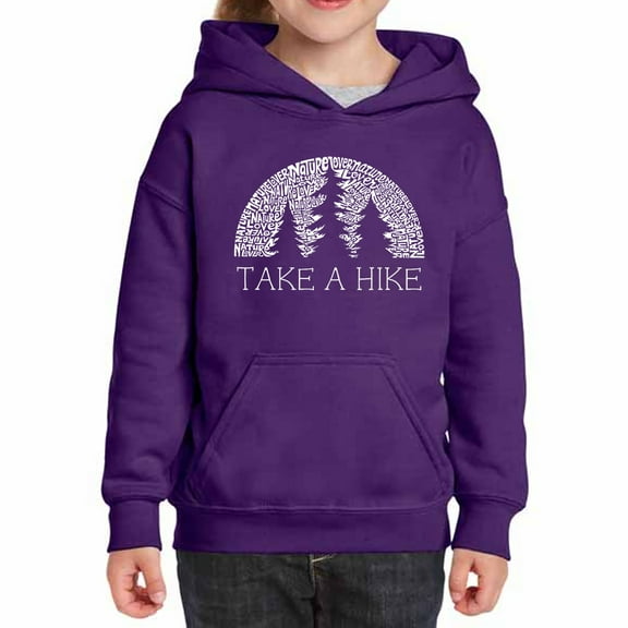 Girl's Word Art Hooded Sweatshirt - Nature Lover