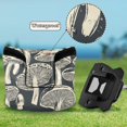 thumbnail image 6 of Haosy Hand-drawn Mushrooms Golf Mallet Putter Cover Strong Magnetic Leather Golf Club Headcover Closure, 6 of 7