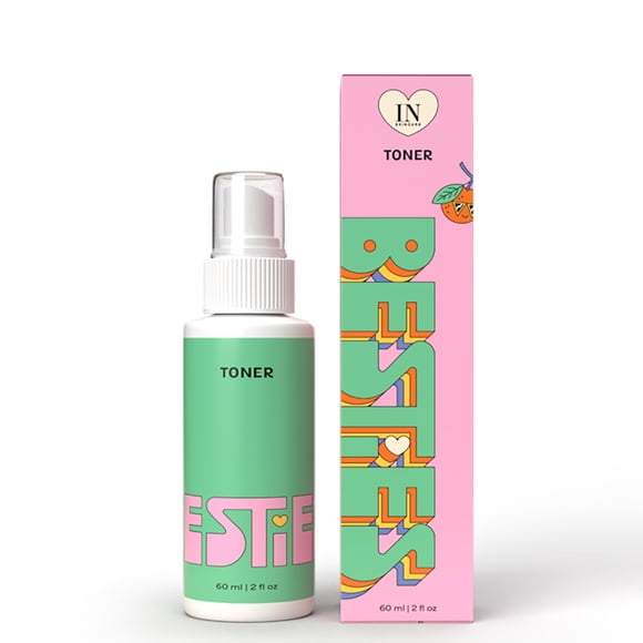 InstaNatural BESTIES Tónico facial en spray suave para adolescentes | con Vitamina C Ácido Hialurónico Niacinamida | para hidratación, suavidad, uniformidad en el tono de la piel | Cuidado de la piel