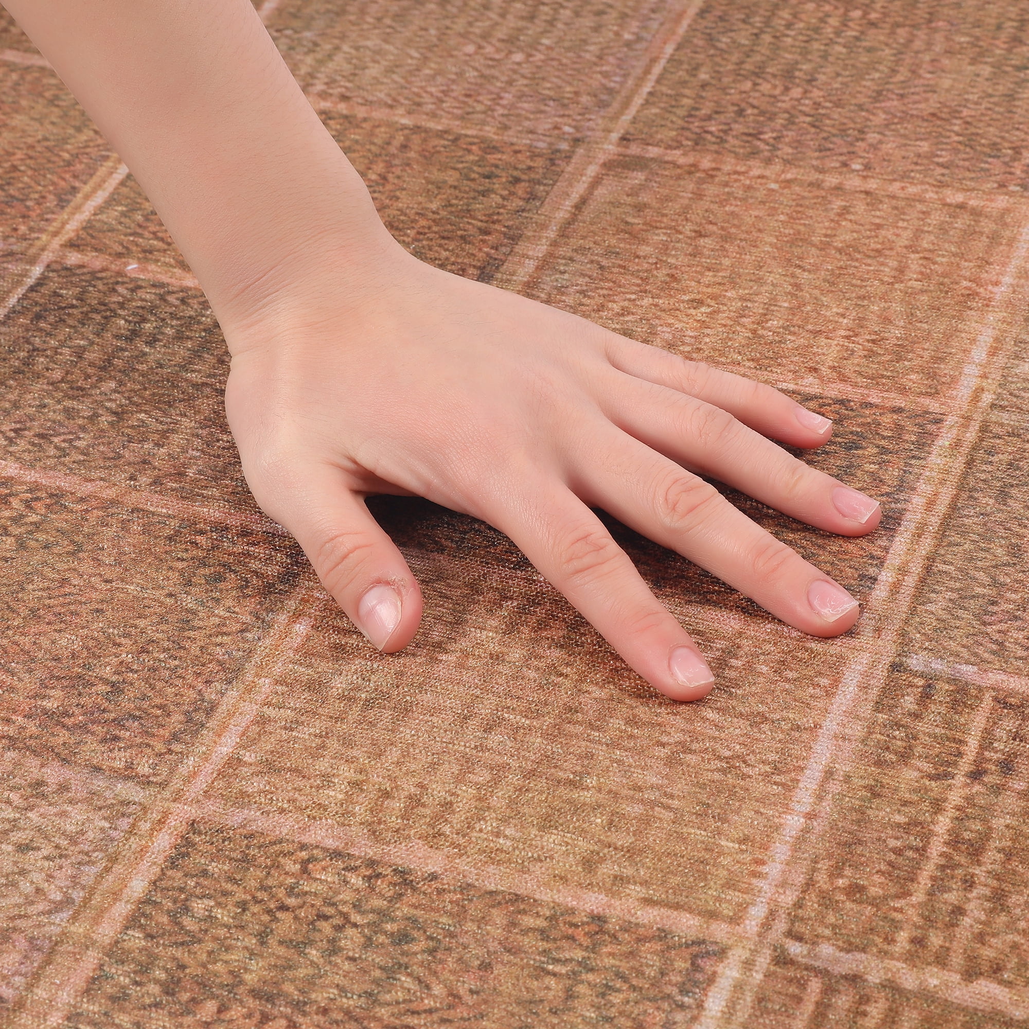Unique Bargains Luxury Bath Floor Mats Soft Absorbent Bath Rugs Quick Dry Brown 20" x 32"