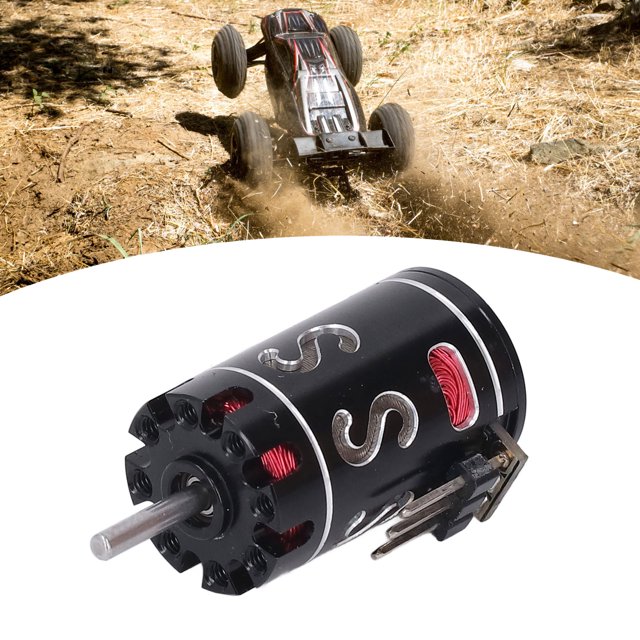 RC Electric Motor RC Brushless Motor RC Model Car Motor 60000 RPM High Speed Fine Balanced Rotor for 1/24 1/28 Scale Cars with Aluminum Alloy Heat Sink