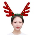thumbnail image 2 of Diadema de astas de Navidad, aro para el pelo, accesorios creativos para el cabello, tocado de Navidad para Cosplay, suministros para fiestas de niños, 2 of 9