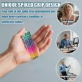 thumbnail image 3 of 3D Printed Spiky Grippie Stim Keychain Portable Anxiety Relief Pendant Sensory Stress Relief Toy for Adults ADHDs, 3 of 5