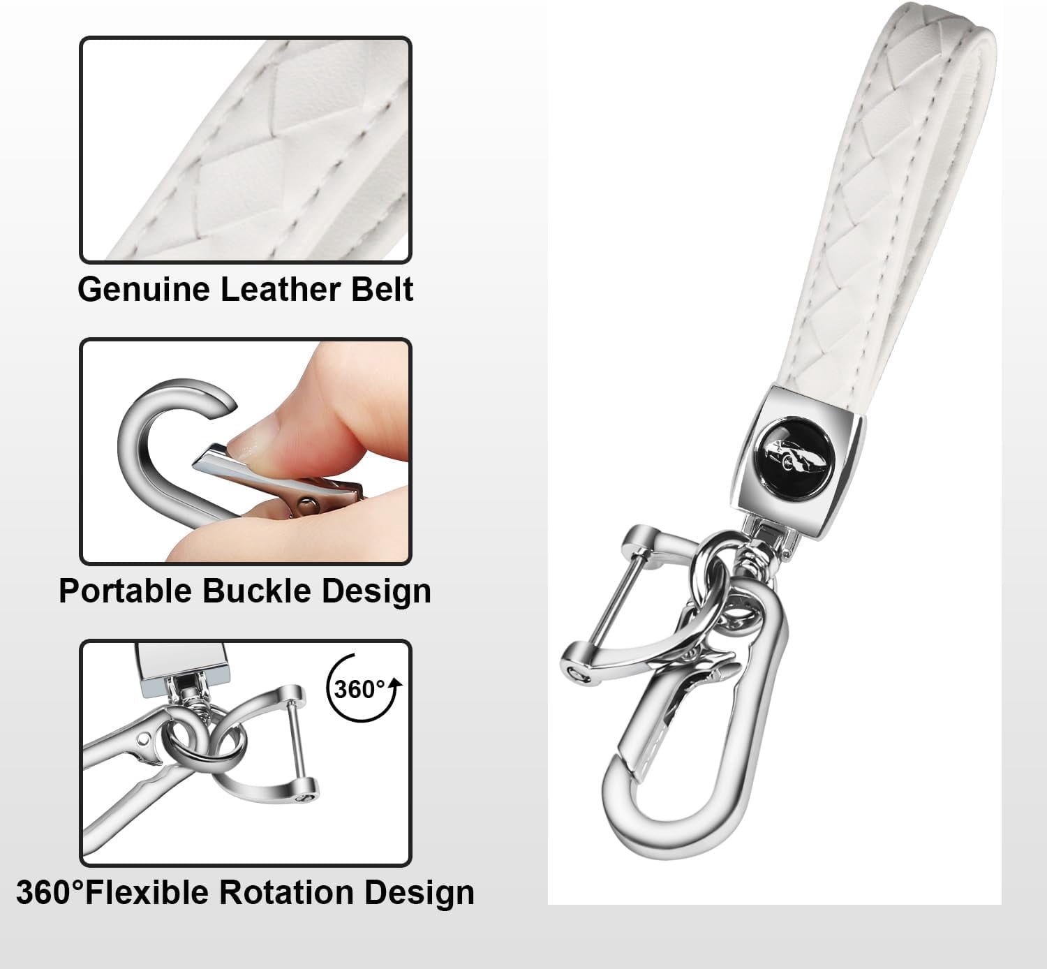 for Honda Key Fob Cover with Key Chain, Soft TPU Key Case Shell Full Protection for Sports Accord Civic CR-V HR-V LX,Silver
