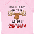 thumbnail image 4 of Inktastic I Love Butter Tarts and Poutine I Moose Be Canadian Pun Boys or Girls Baby Bodysuit, 4 of 5