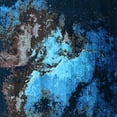 thumbnail image 1 of Ahgly Company Indoor Square Oriental Light Blue Industrial Area Rugs, 3' Square, 1 of 4