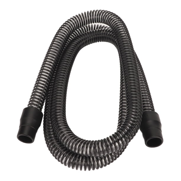 Manguera de máquina de respiración, tubo de conexión de protector facial interior suavizante de alta flexibilidad, negro