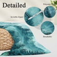 thumbnail image 3 of Teal Mountain Body Pillow Covers 20"x60", Misty Forest Nature Woodland Pine Tree Landscape Soft Brushed Microfiber Breathable Throw Pillow Covers, Pillowcase with Zipper for Couch Sofa Bedroom, 3 of 9