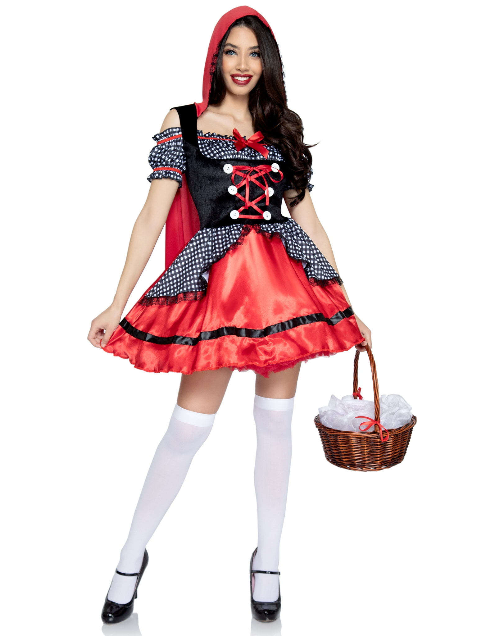 Wonderland Women's Miss Riding Hood Female Adult Halloween Dress ...