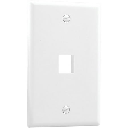 Axis Cat2071/WH 310-201WH Keystone Wall Plates, 1-Cavity, White