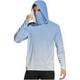 thumbnail image 2 of Mifsaly Mens Sun Shirts Upf 50+ Lightweight Summer Hoodies Gradient Long Sleeve Quick-Dry Sun Protection Shirt Cycling Running Athletic Sweatshirt with Mask 2026 M, 2 of 7