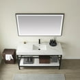 thumbnail image 7 of Vinnova Funes 60" Single Sink Bathroom Vanity in Matte Black Frame White Top with Mirror, 7 of 7