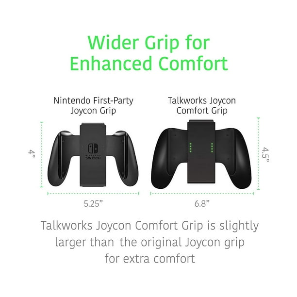 TALK WORKS Gaming Grip for Nintendo Switch Joy-Con - Secure Fit Gaming  Controller Grip, Gamer Accessories for Joy-Con, Handheld Joystick Remote