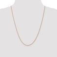 thumbnail image 2 of 14K Rose Gold chain Rope Diamond-cut 24 in 1 mm 1.0mm diamond-cut, 2 of 5
