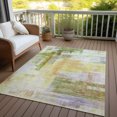 thumbnail image 6 of Addison Rugs Chantille Indoor/Outdoor Transitional Squares Green Washable Rectangle Rug, 8' x 10', 6 of 6