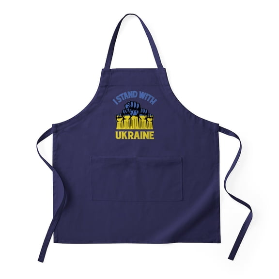 CafePress - I Stand With Ukraine - Kitchen Apron with Pockets, Grilling Apron, Baking Apron