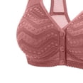 thumbnail image 5 of Women's Front Fastening Plus Size Bra,, Underwear, Without Underwire, Adjustable Straps, Soft, Comfortable, Breathable Support, Anti-Sagging for Elderly Women | TruBelle,Brown XL, 5 of 5