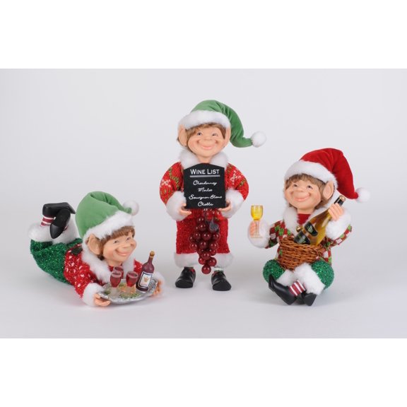 Karen Didion Wine Elf Set of 3