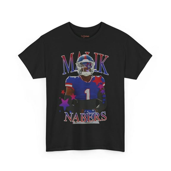 Vintage Malik Nabers Graphic Tee Shirt