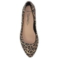 thumbnail image 2 of Hold Leopard Cheetah Print Suede City Classified Women Casual Wide Width Fit Flat Office Shoes Pointy Toe 10, 2 of 3