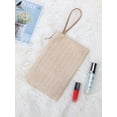 thumbnail image 6 of PULLIMORE Womens Straw Clutch Handbag Purse Boho Zipper Wristlet Summer Beach Wallets Bags (White), 6 of 9