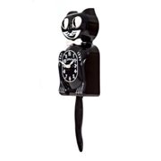 Small Kitty-Cat Klock Classic Black Includes Battery