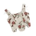 thumbnail image 6 of QSAWXQZ Women's Corset Top Tie Strap Sleeveless Square Neck Floral Boned Waist Shaper L, 6 of 9