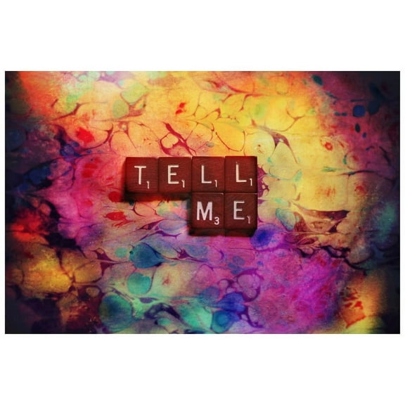 Marmont Hill "Tell Me" Sylvia Cook Painting Print on Canvas