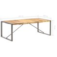 thumbnail image 4 of vidaXL Dining Table 220x100x75 cm Solid Rough Mango Wood, 4 of 5
